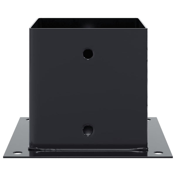 vidaXL Supports de poteaux carrés 12 pcs 141x141 mm acier thermolaqué