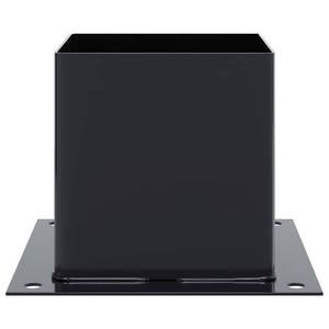 vidaXL Supports de poteaux carrés 12 pcs 141x141 mm acier thermolaqué