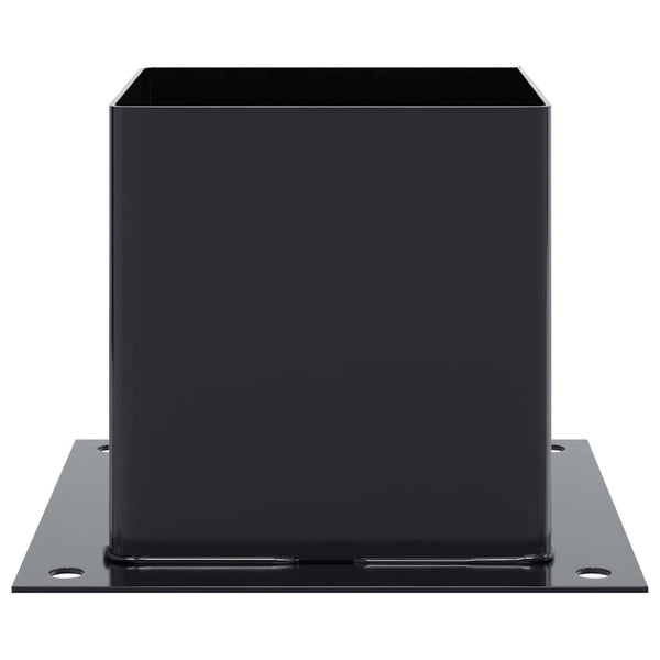 vidaXL Supports de poteaux carrés 12 pcs 141x141 mm acier thermolaqué