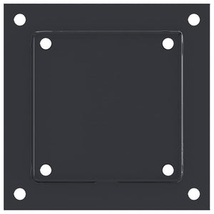 vidaXL Supports de poteaux carrés 12 pcs 141x141 mm acier thermolaqué
