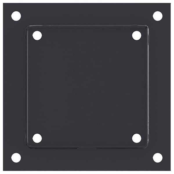 vidaXL Supports de poteaux carrés 12 pcs 141x141 mm acier thermolaqué
