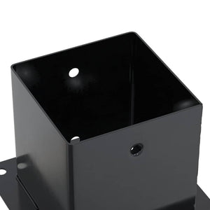 vidaXL Supports de poteaux carrés 12 pcs 141x141 mm acier thermolaqué