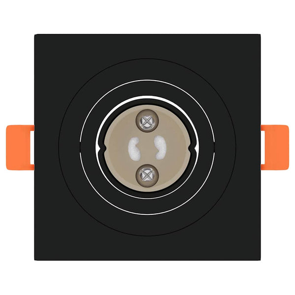 Schwarze Aluminium-Spotlights, 12er-Set