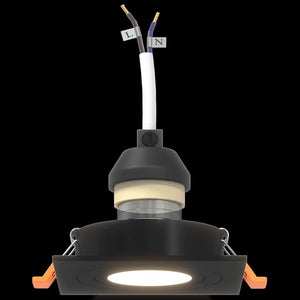 Schwarze Aluminium-Spotlights, 12er-Set
