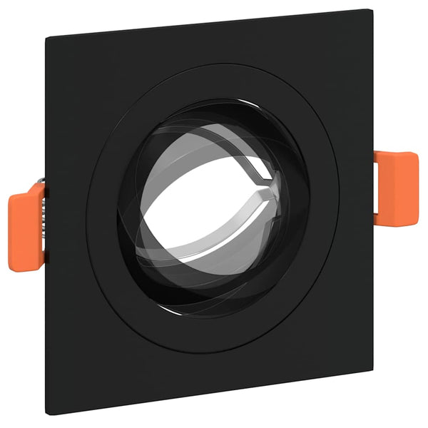 Schwarze Aluminium-Spotlights, 12er-Set