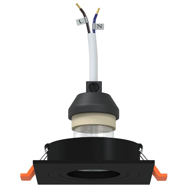Schwarze Aluminium-Spotlights, 12er-Set