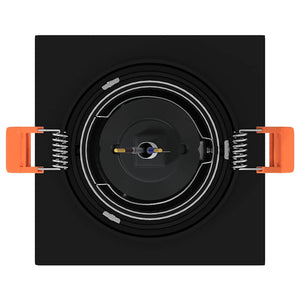Schwarze Aluminium-Spotlights, 12er-Set