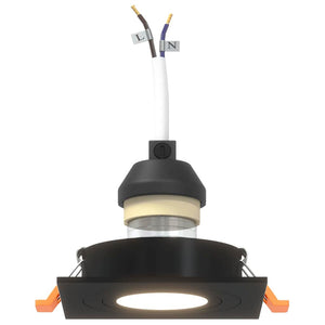 Schwarzer LED Einbaustrahler, 24er Set
