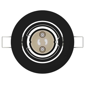 Schwarzer Einbaustrahler, 6er Set