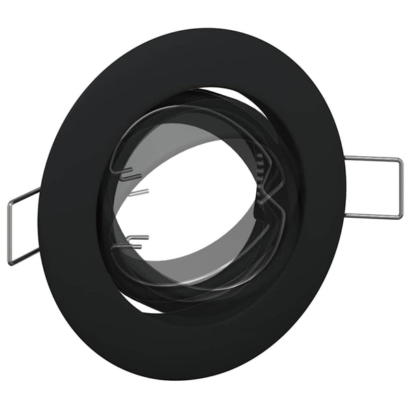 Schwarzer Einbaustrahler, 6er Set