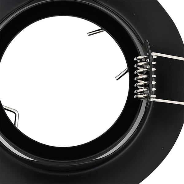 Spotlight Schwarz 12er Set 9x9x2,5cm Metall