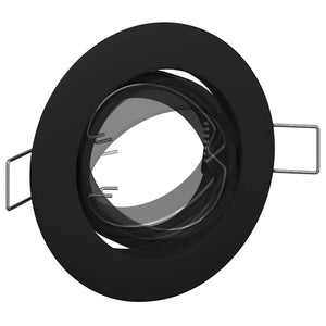 Schwarzer Einbaustrahler, 24er Set