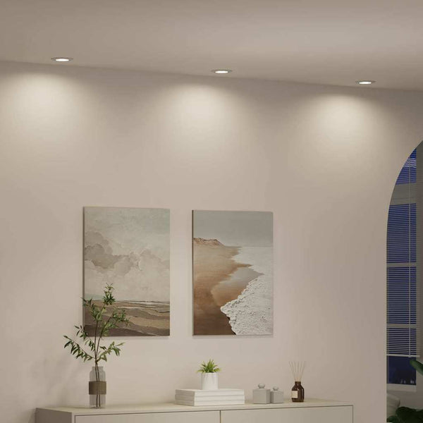 Spotlights, 12er Set, Weiß Metall