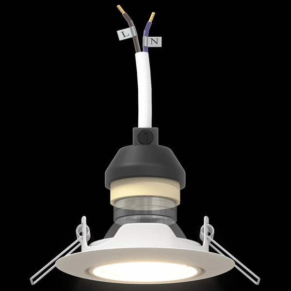 Spotlights, 12er Set, Weiß Metall