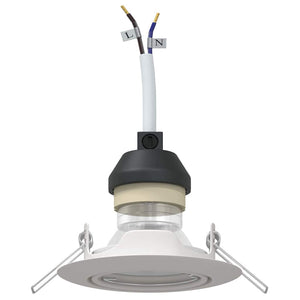 Spotlights, 12er Set, Weiß Metall
