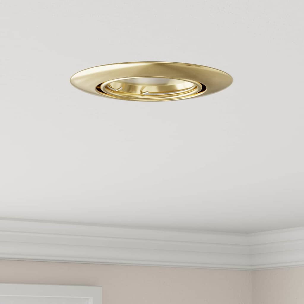 Gold Spotlight 12er Set, 9x9x2,5 cm