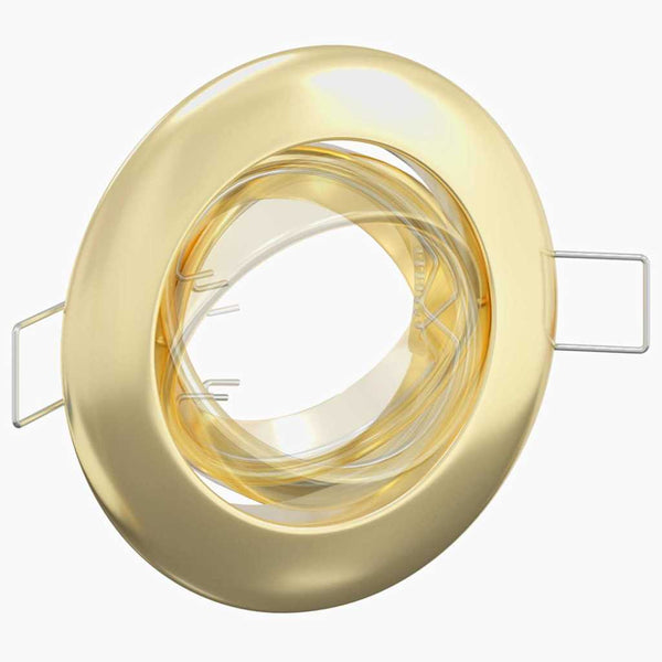Gold Spotlight 12er Set, 9x9x2,5 cm