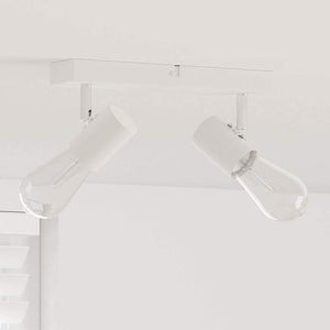 Weißer Deckenstrahler mit Spots