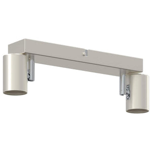 Nickel Deckenstrahler mit Spots