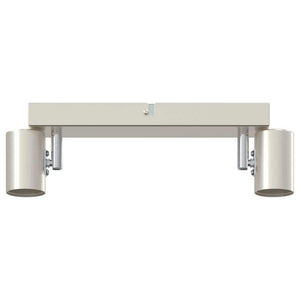 Nickel Deckenstrahler mit Spots
