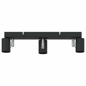 Schwarzer Deckenstrahler mit 3 Strahlern