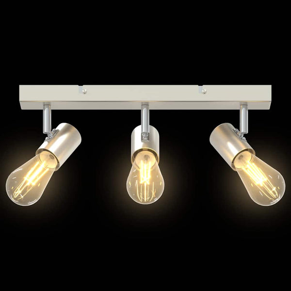 Nickel Deckenstrahler mit Spots