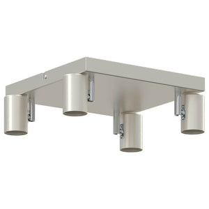 Nickel Deckenstrahler mit Spots