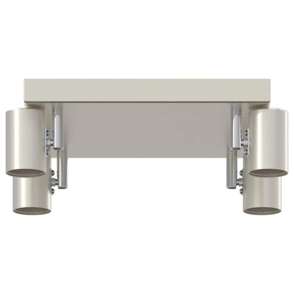 Nickel Deckenstrahler mit Spots