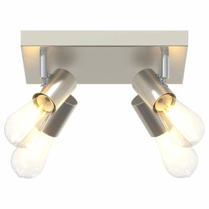 Nickel Deckenstrahler mit Spots