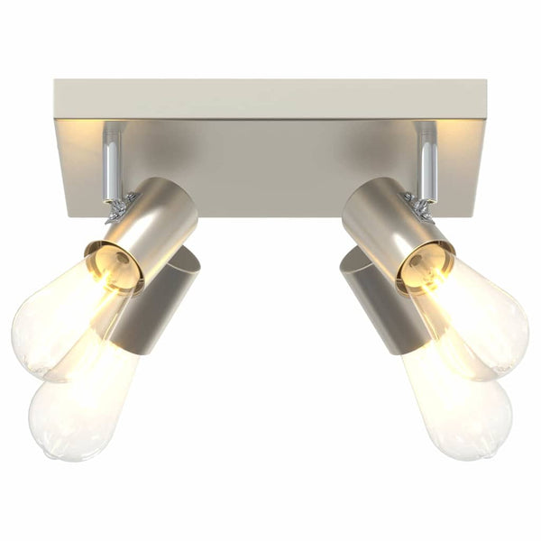Nickel Deckenstrahler mit Spots