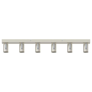 Nickel Deckenstrahler mit 3 Strahlern