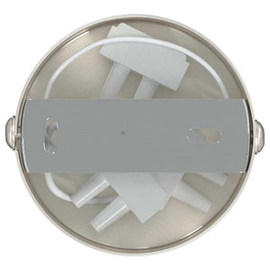 Nickel Deckenstrahler mit 6 Strahlern
