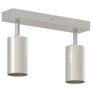 Nickel Deckenstrahler mit Spots