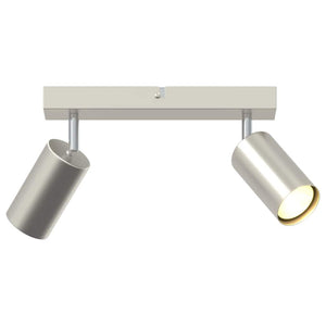 Nickel Deckenstrahler mit Spots