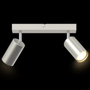 Nickel Deckenstrahler mit Spots