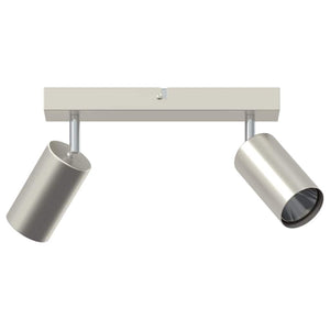 Nickel Deckenstrahler mit Spots