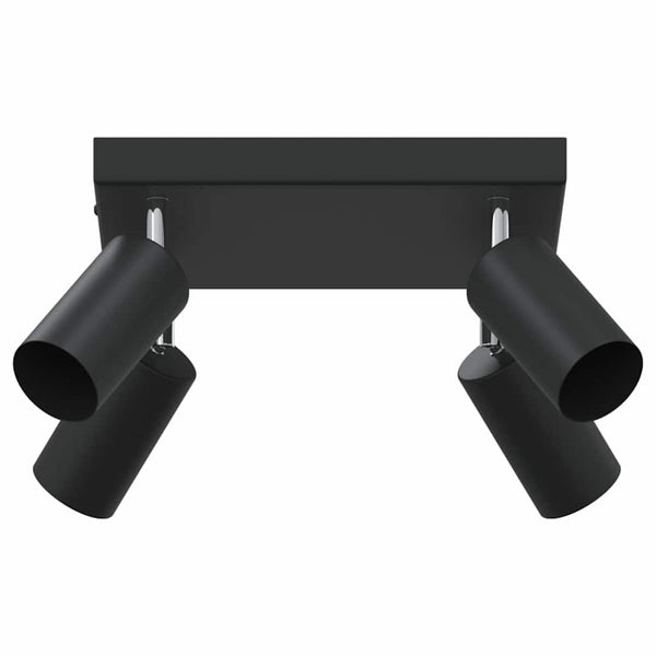 Schwarzer Deckenstrahler, 26 cm