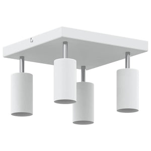 Weißer Deckenstrahler Metall 26x26x16 cm