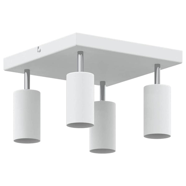 Weißer Deckenstrahler Metall 26x26x16 cm