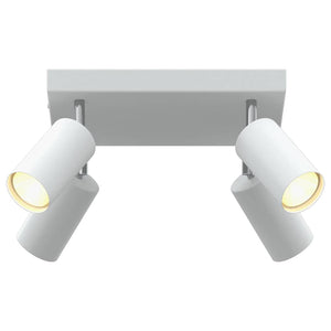 Weißer Deckenstrahler Metall 26x26x16 cm