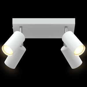 Weißer Deckenstrahler Metall 26x26x16 cm