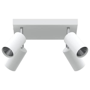 Weißer Deckenstrahler Metall 26x26x16 cm