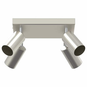 Nickel Deckenstrahler mit Spots