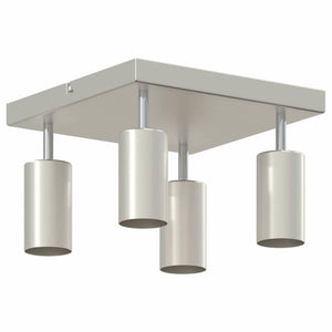 Nickel Deckenstrahler mit Spots