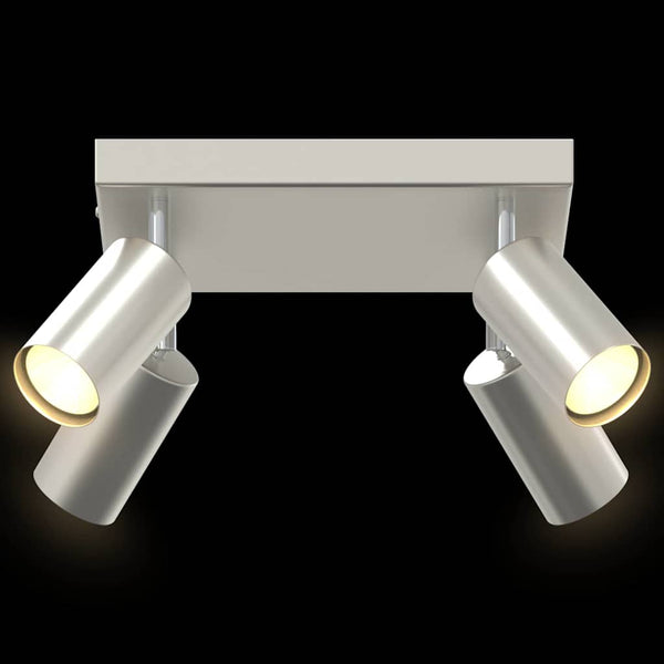 Nickel Deckenstrahler mit Spots