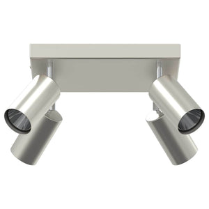 Nickel Deckenstrahler mit Spots