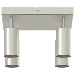 Nickel Deckenstrahler mit Spots