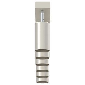 Nickel Deckenstrahler mit Spots