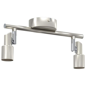 Nickel Deckenstrahler mit Spots