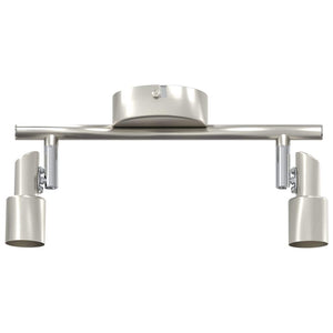 Nickel Deckenstrahler mit Spots